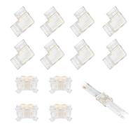 COB RGB LED Bar Connector coin, connecteur d'angle LED, connecteur rapide de bande LED en forme de l, 10mm 4pin, connecteur d'angle de bande RGB, connecteur de bande LED