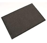 Coba Europe vp010201 vyna-plush Tapis de porte - Parent, Black/Steel, 0.9 x 1.5 m