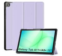 CoBak Coque pour Samsung Galaxy Tab A11+ 2025/A9+ 2023 11",Violet | Étui PU+PC rigide SM-X230/X236B/X210/X215, double angle, découpes ajustées, protection intégrale, veille réveil auto