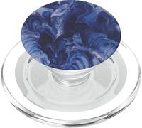 Cobalt Bleu Marine Tourbillon Bleu Vague Abstrait Moderne PopSockets PopGrip pour MagSafe