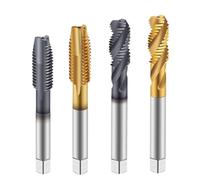 Cobalt Machine Tap Threading piral Straight Flute Fluteless Forming Coated Hardness Metal Tool(Spiral Flute-TiN,M16x1.5(1pcs))