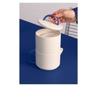 COBALTO COLLECTION - Set à thé en céramique - blanc cassé