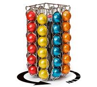 COBB INDUSTRIES® - Apollon CH0022 - Porte Capsules Distributeur Présentoir Rotatif Tournant pour 80 capsules Nespresso Vertuo Acier chromé