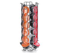 COBB INDUSTRIES® - Hathor CH0028 - Porte Capsules Rotatif Tournant Distributeur Présentoir pour 24 capsules Dolce Gusto Acier chromé