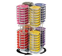 COBB INDUSTRIES® - Maximus CH0018 - Porte Capsules Distributeur Présentoir Rotatif pour 64 Capsules Tassimo Acier chromé