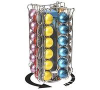 Cobb Industries® - Poséidon CH0019 - Porte Capsules Distributeur Présentoir Rotatif Tournant pour 58 capsules Nespresso Vertuo Acier chromé
