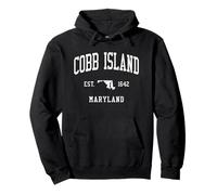 Cobb Island MD Vintage Athletic Sports JS01 Sweat à Capuche