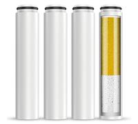 Cobbe Lot de 4 filtres de rechange pour pommeau de douche - Durée de filtration améliorée - Élimine le chlore - Réduit les démangeaisons de la peau sèche
