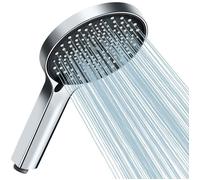 COBBE Pommeau de douche 131 mm 3 modes - Haute pression, économie d'eau, Noir/Chromé