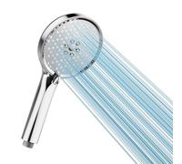 Cobbe Pommeau de douche économique, douchette à main haute pression avec 3 types de jets, pommeau de douche grand, tête de douche avec fonction anti-calcaire, chromé