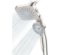 Cobbe Pommeau de douche haute pression 3 voies en nickel brossé
