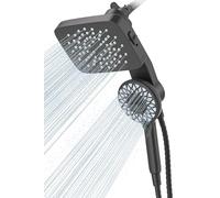 Cobbe Pommeau de douche haute pression 3 voies Noir mat