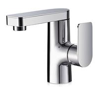 Cobbe Robinet de salle de bain, Rotatif à 360 °, convient à tous les types de lavabos, robinets de lavabo pour eau froide et chaude, chromé
