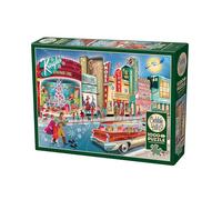 Cobble Hill 3840218 Puzzle de Noël Vintage 1000 pièces avec Poster de Puzzle pour Adultes et Enfants à partir de 12 Ans, Noël Hollywood