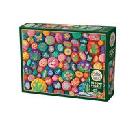 Cobble Hill 3840270-Puzzle de 1 000 pièces avec Puzzle-pour Adultes et Enfants à partir de 12 Ans-Mosaïque-Couleurs, 3840270, Pierres peintes