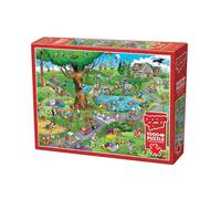Cobble Hill 3844502 Puzzle Terrain de Golf Fou, 1 000 pièces, avec Puzzle, pour Adultes et Enfants à partir de 12 Ans, Image cachée, Dessin animé
