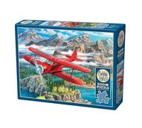 Cobble Hill 3845064 Puzzle Rouge Double Deck de 500 pièces avec Poster Puzzle pour Adultes et Enfants à partir de 12 Ans, Avion, Beechcraft Staggerwing