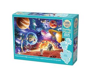 Cobble Hill 3847005 Puzzle de Voyage Spatial, Familial, 350 pièces, avec différentes Tailles de Puzzle, Affiches, Puzzles générations à partir de 9 Ans, planètes