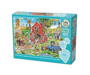 Cobble Hill 3847018 Puzzle Familial de 350 pièces de Puzzle de Tailles différentes avec Poster, Puzzle générationnel à partir de 9 Ans