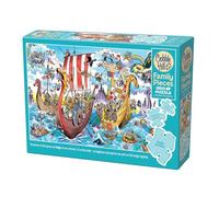 Cobble Hill 3847033 Puzzle Familial Vikings Fous 350 pièces avec différentes Tailles de Puzzle, avec Affiches, Puzzles générations à partir de 9 Ans
