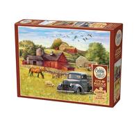 Cobble Hill 3848013-Puzzle Motif Ferme d'été-275 pièces-avec Poster de Puzzle-pour Enfants à partir de 9 Ans, 3848013