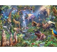 Cobble Hill Puzzle 1000 pièces - Into The Jungle - Poster échantillon inclus