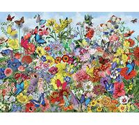 Cobble Hill Puzzle de 1000 pièces - Jardin de papillons - Exemple d'affiche incluse