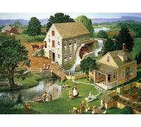 Cobble Hill Puzzle de 1000 pièces - Moulin à quatre étoiles - Poster d'échantillon inclus