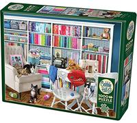 Cobble Hill Puzzle 1000 pièces – Salle de couture – Poster d'échantillon inclus