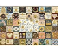 Cobble Hill Puzzle de 2000 pièces - Bee Kind - Poster d'échantillon inclus