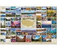 Cobble Hill Puzzle de 2000 pièces - Parcs nationaux des États-Unis - Exemple d'affiche Incluse