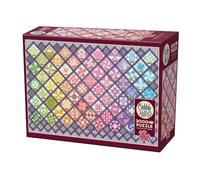 Cobble Hill Quilt avec carrés colorés 2000 pièces