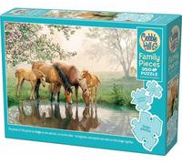COBBLE HILL Puzzle familial Famille de chevaux 350 pièces