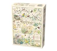 Cobble Hill Puzzle de 1000 pièces - Agenda campagnard : printemps - Exemple d'affiche incluse