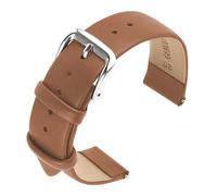 cobee Bracelet de montre en cuir de veau souple - Bracelet de rechange en cuir de veau souple - Pour homme et femme - Bracelet de montre universel - Fermoir en acier inoxydable