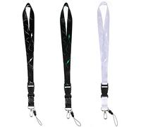 cobee Cordon tour de cou robuste avec boucle amovible, pour hommes et femmes, pour infirmières, enseignants, bureau, fournitures scolaires (multicolore, 3 pièces)