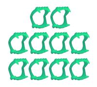 cobee Halloween Glowing Vampire Teeth, 10 Pcs Fake Vampire Fangs Glow in The Dark Halloween Vampire Teeth Fangs for Trick Or Treat Halloween Cosplay Party Props