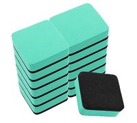 cobee Lot de 12 mini gommes effaçables à sec magnétiques pour tableau blanc avec tampon en feutre épais et petite gomme effaçable à sec pour enseignants, salle de classe (vert)