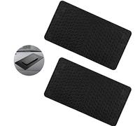 cobee Lot de 2 tapis antidérapants pour tableau de bord de voiture - Taille extra large - Autocollant - Pour tableau de bord de voiture - 27,6 x 15,9 cm - Grain de cuir