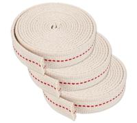 cobee Lot de 3 mèches de 2 m x 20 mm pour lampes à huile | Mèche de rechange en coton pour lampe à huile pour torche de jardin, lanterne, lampe à pétrole, éclairage