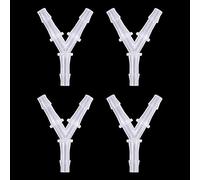 cobee Lot de 4 connecteurs de pompe à air d'aquarium en forme de Y - Connecteur de tuyau d'air anti-chute - En plastique - Pour tuyau d'air de 1,9 cm