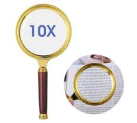cobee Loupe de lecture x10 - Loupe de poche pour apprendre les personnes âgées - Lecture de livres de journaux - Observation des insectes et des loisirs