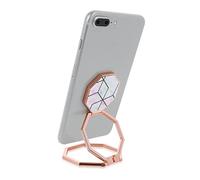 Cobee Support anneau pour téléphone portable à tenir dans les doigts, prise en main arrière en métal rotatif à 360°, support pliable pour téléphone portable réglable compatible avec la plupart des