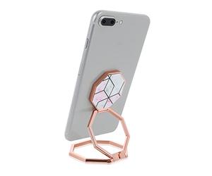 Cobee Support anneau pour téléphone portable à tenir dans les doigts, prise en main arrière en métal rotatif à 360°, support pliable pour téléphone portable réglable compatible avec la plupart des