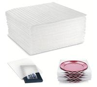 Cobenga 100 pièces feuilles de mousse de coussin, pochettes d'emballage en mousse mobile de 40 x 30 cm, fournitures de déménagement pour l'emballage et la boîte d'expédition pochettes d'emballage