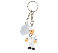 COBI 1363 Porte-clés figurine miniature marine de la marine américaine Seconde Guerre mondiale soldats en plastique militaire Blocs de construction Bateau jouet
