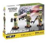 Cobi 2058 - Figurines D-Day 6 Jun 1944 - Jeu de Construction Marron G