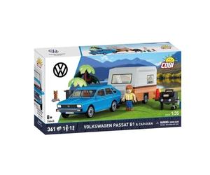 Cobi 24643 - 1:35 Volkswagen Passat B1 & Caravane - Neuf
