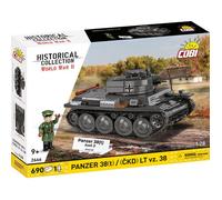 COBI 2666 - PANZER 38 (t)/ (CKD) LT VZ. 38 - JEU DE CONSTRUCTION - NOIR