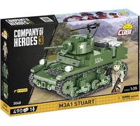Cobi Jeu de construction 3048 M3A1 Stuart Plastique Vert Pour enfants à partir de 6 ans